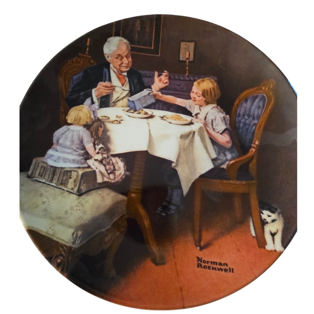 Norman Rockwell The Gourmet Knowles Heritage Collection Collector Plate